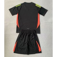 Camiseta España Portero Primera Equipación para niños Eurocopa 2024 manga corta (+ pantalones cortos)